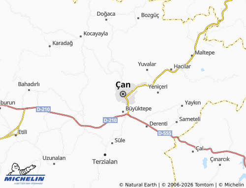 Mappa MICHELIN Çan - ViaMichelin