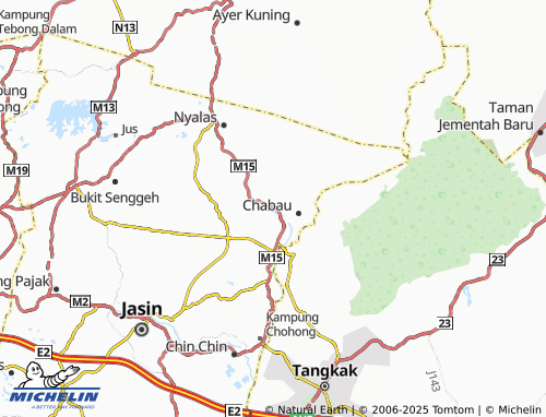 MICHELIN Taman IKS Nyalas map - ViaMichelin