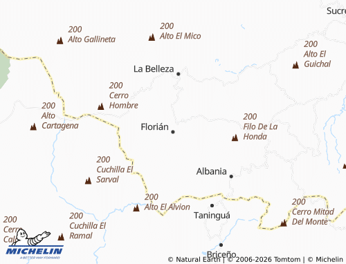Carte MICHELIN Florián - ViaMichelin