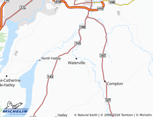 Mappa MICHELIN Waterville - ViaMichelin