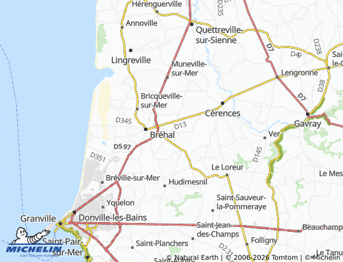 MICHELIN Chanteloup map - ViaMichelin