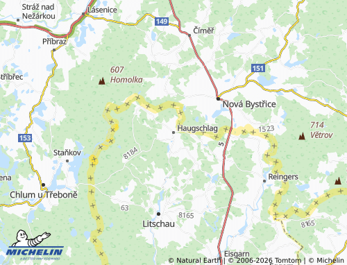 Mapa MICHELIN Haugschlag - ViaMichelin