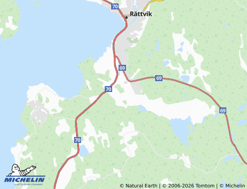 MICHELIN-Landkarte Västgärdet - ViaMichelin
