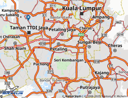 MICHELIN Kinrara Mas map - ViaMichelin