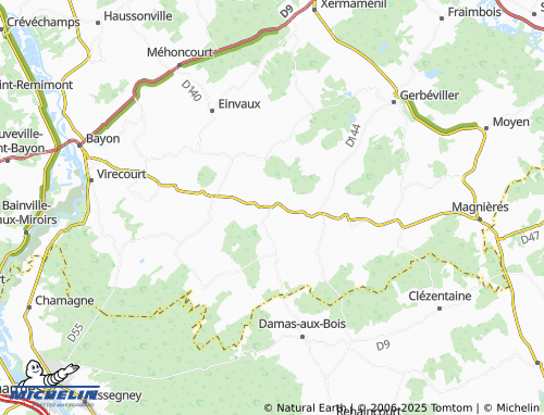 Carte MICHELIN Rozelieures - ViaMichelin