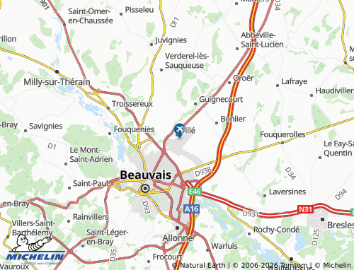 Mappa MICHELIN Tillé - ViaMichelin