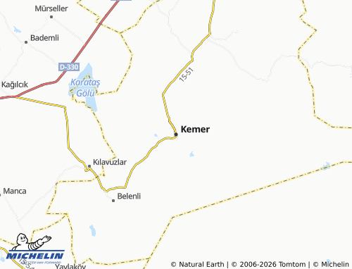 Mappa MICHELIN Kemer - ViaMichelin