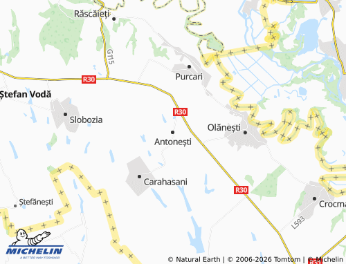 Mapa MICHELIN Antonești - ViaMichelin