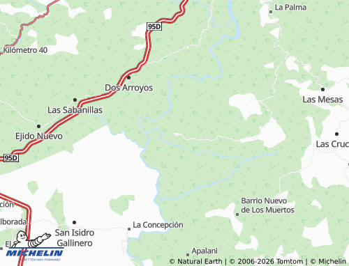 Mappa MICHELIN Agua Zarca de La Pe A - ViaMichelin