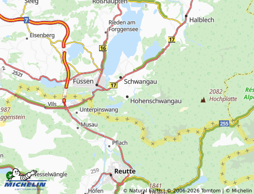 Mappa MICHELIN Hohenschwangau - ViaMichelin