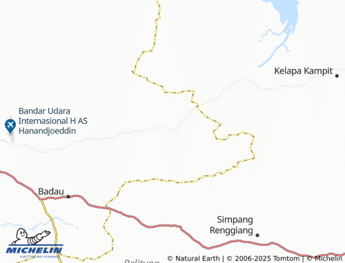 MICHELIN Air Batu Buding map - ViaMichelin