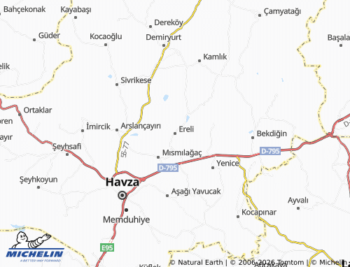 MICHELIN Ereli map - ViaMichelin