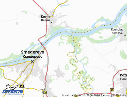 Mapa MICHELIN Šalinac - ViaMichelin