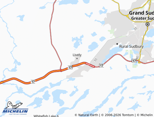 Mapa MICHELIN Lively - ViaMichelin