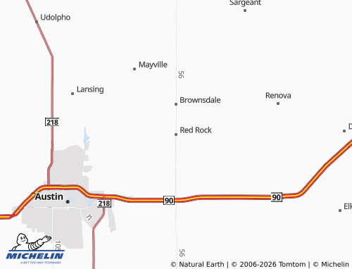 Carte MICHELIN Red Rock - ViaMichelin