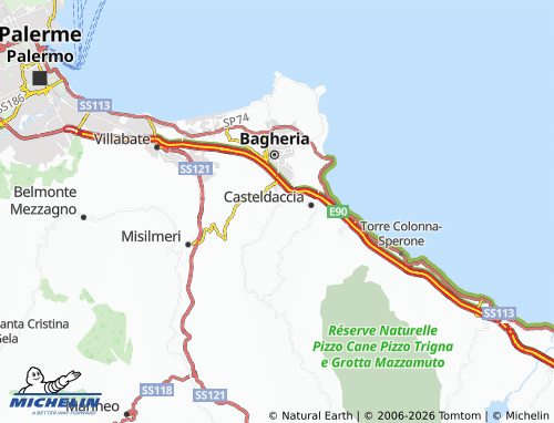 MICHELIN Bellacera map - ViaMichelin