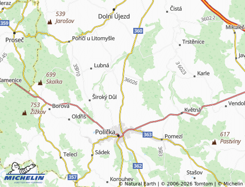 Carte MICHELIN Lezník - ViaMichelin