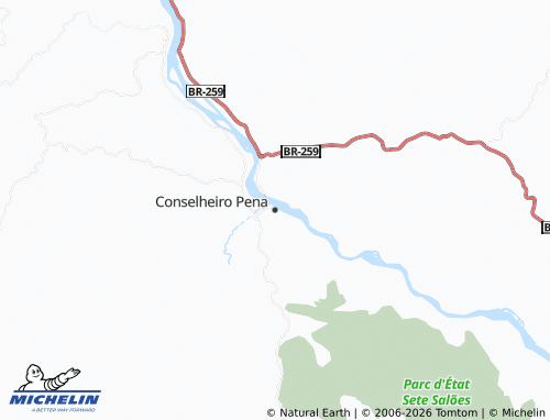 Carte MICHELIN Conselheiro Pena - ViaMichelin