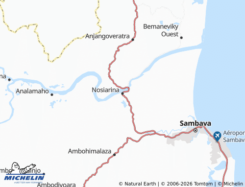 MICHELIN Nosiarina map - ViaMichelin