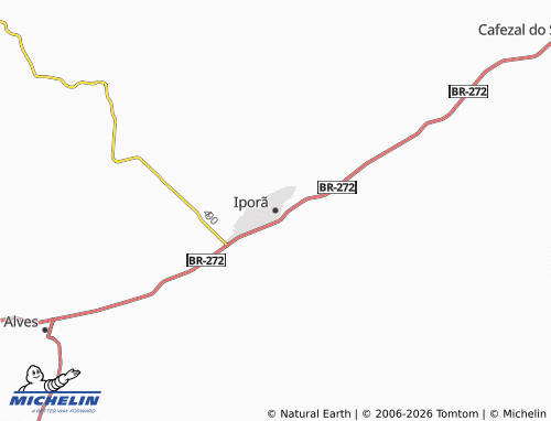 MICHELIN Iporã map - ViaMichelin