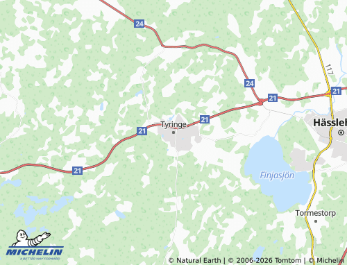 Carte MICHELIN Tyringe - ViaMichelin