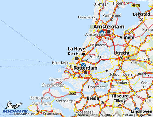 Mapa MICHELIN Holanda Meridional - ViaMichelin