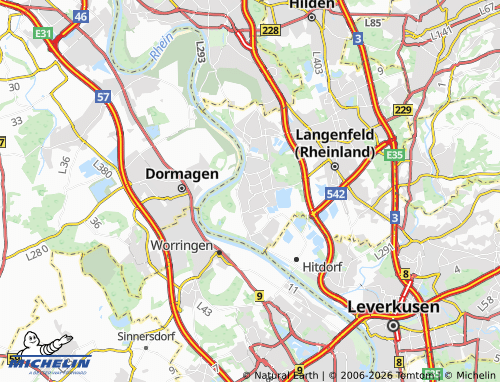 MICHELIN Monheim am Rhein map - ViaMichelin