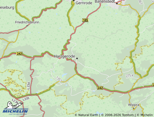 Mappa MICHELIN Harzgerode - ViaMichelin
