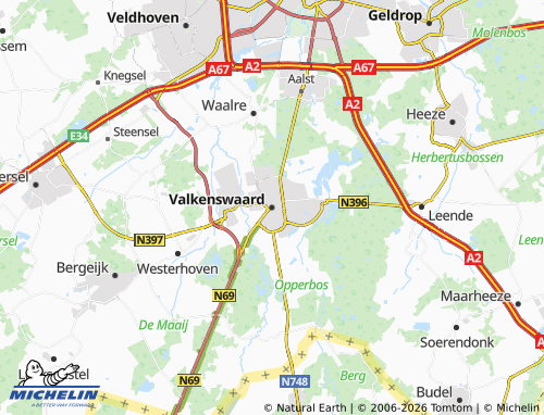 MICHELIN Valkenswaard map - ViaMichelin