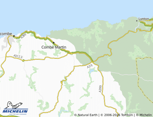 Mappa MICHELIN Kentisbury - ViaMichelin