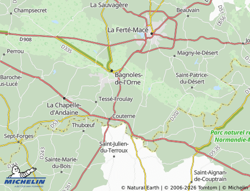 MICHELIN La Grillonnière map - ViaMichelin