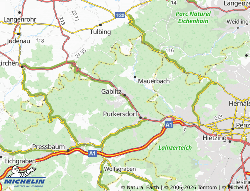 MICHELIN Gablitz map - ViaMichelin
