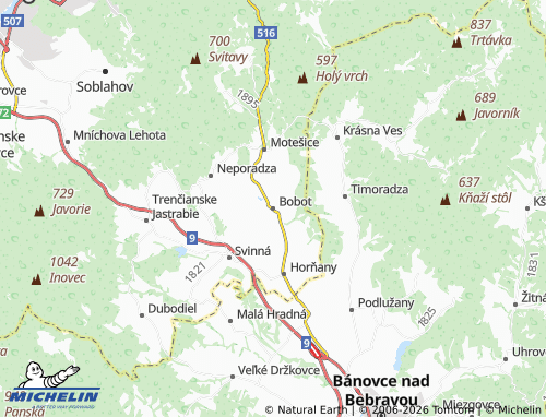 MICHELIN Bobot map - ViaMichelin