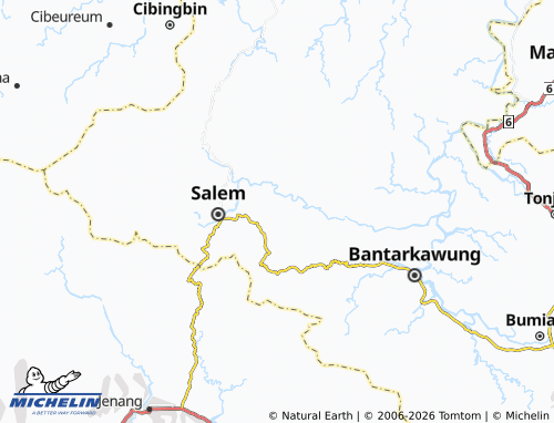 Mapa MICHELIN Gunung Sugih - ViaMichelin