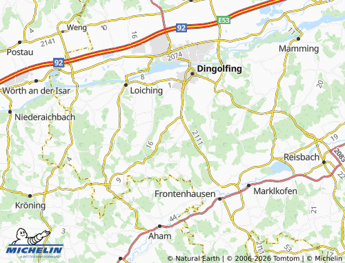 Mappa MICHELIN Öd - ViaMichelin