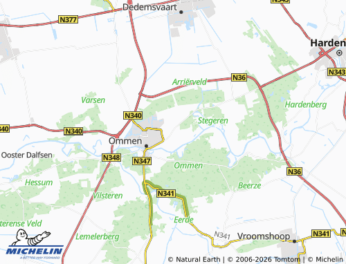 MICHELIN Arriën map - ViaMichelin