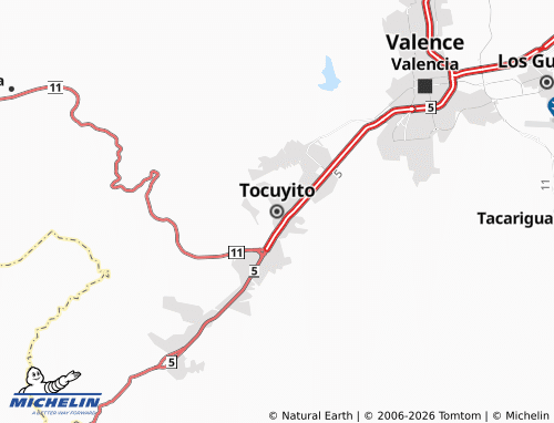 Carte MICHELIN Tocuyito - ViaMichelin