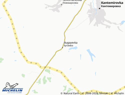 Carte MICHELIN Bugayevka - ViaMichelin