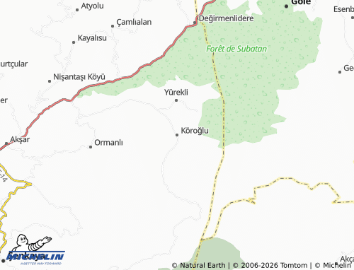 MICHELIN Köroğlu map - ViaMichelin