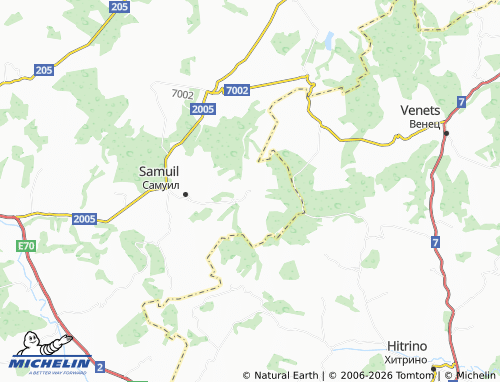 MICHELIN Krivitsa map - ViaMichelin