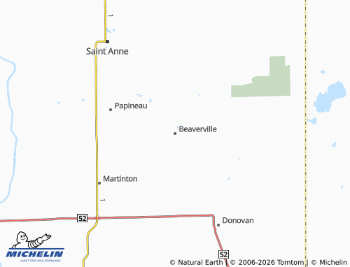Carte MICHELIN Beaverville - ViaMichelin