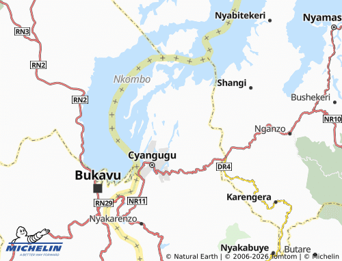 MICHELIN-Landkarte Mpongora - ViaMichelin