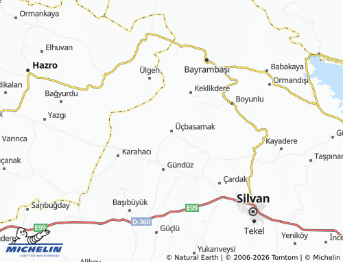 MICHELIN Üçbasamak map - ViaMichelin