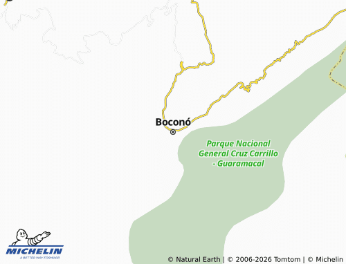MICHELIN Boconó map - ViaMichelin