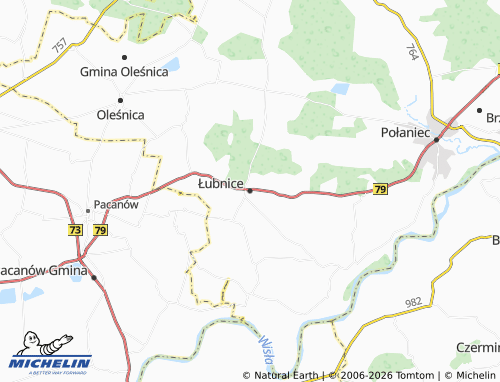 Carte MICHELIN Łubnice - ViaMichelin