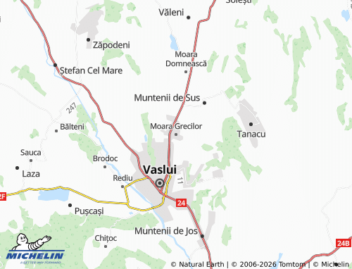 Mappa MICHELIN Moara Grecilor - ViaMichelin