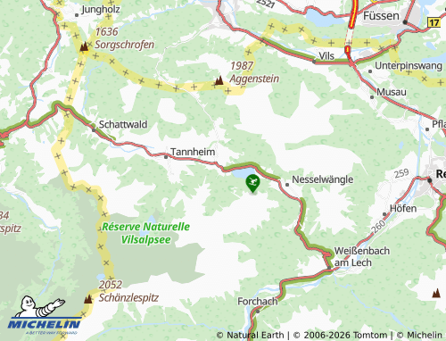 Mapa MICHELIN Haldensee - ViaMichelin