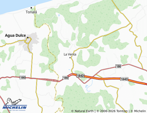 Kaart MICHELIN La Venta Centro - ViaMichelin
