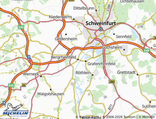 Mappa MICHELIN Bergrheinfeld - ViaMichelin