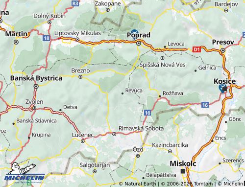 Mappa MICHELIN Revúca - ViaMichelin